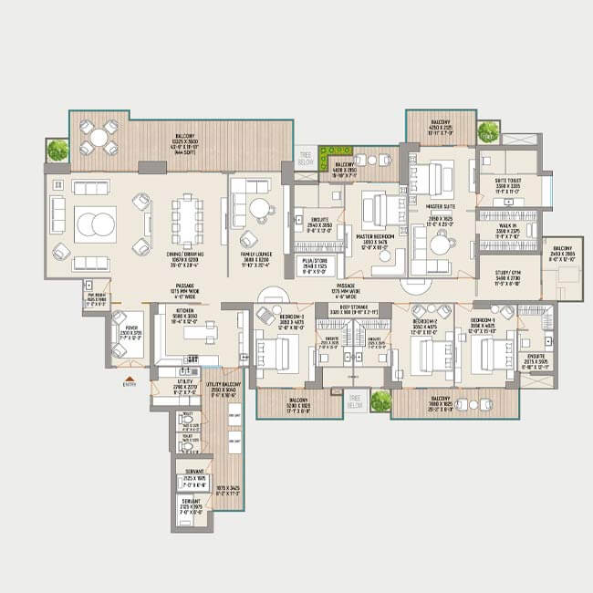 County 107,floor plan