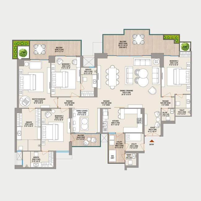 County 107,floor plan