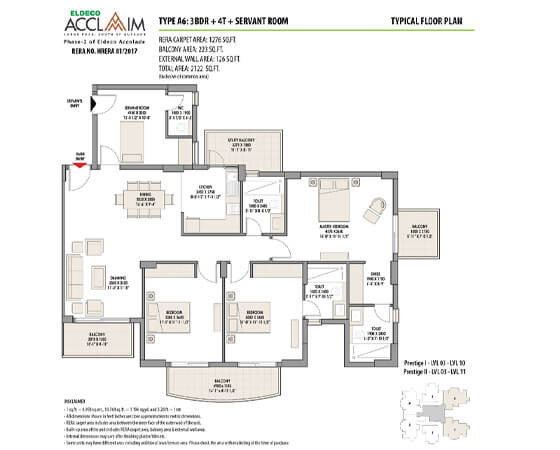 Eldeco Acclaim,floor plan